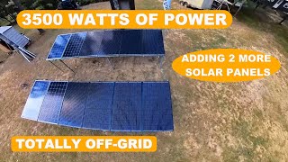 installing two extra solar panels the cheap /easy way