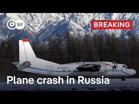 Antonov AN-24 plane carrying 49 crashes in eastern Russia | DW News