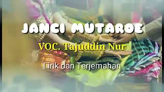 Download lagu Lagu Bugis sedih | buat yang di khianati kekasihnya | Tajuddin Nur ~ Janci Mutaroe mp3