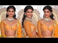 Pooja Hegde DAZZLES In Mustard Lehenga And Deep Neck Blouse At Anant Radhika Wedding