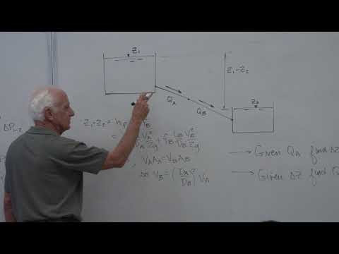 Fluid Mechanics: Pipes in series (19 of 34)