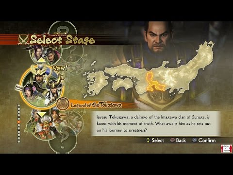 Samurai Warriors 4 Campaign Walkthrough (PS4) Legend of the Tokugawa Part 1 - Battle of Okehazama