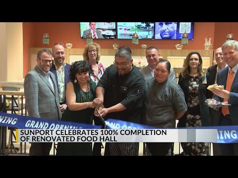 Sunport celebrates 100% completion of renovated food hall