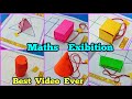 3D Shapes Model Maths Project Maths Working Model Maths Exibition Model Cube Cuboid Cylinder Cone