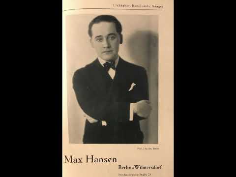Max Hansen, Odeon-Künstler-Orchester, Irgendwie irgendwo irgendwann, Slowfox, Berlin, 1932