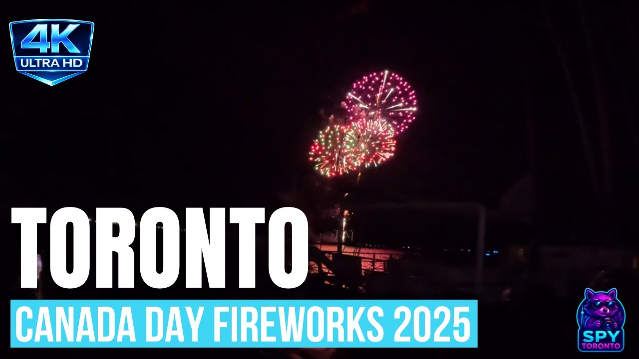 CANADA DAY FIREWORKS 2025 AT HARBOURFRONT CENTRE  TORONTO CELEBRATES IN 4K