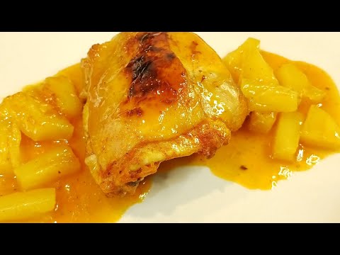 POLLO EN SALSA DE PIÑA