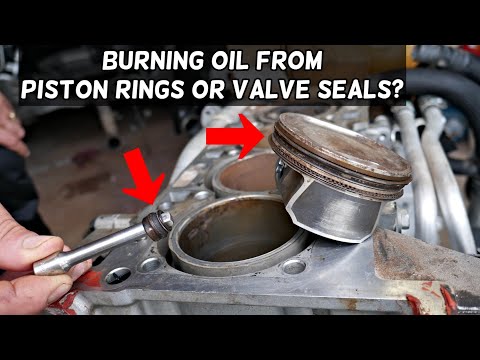 HOW TO TELL IF CAR BURNS ENGINE OIL FROM VALVE STEM SEALS OR PISTON RINGS