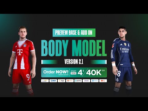 PREVIEW UPDATE V2.1 — BODY MODEL BASE & ADD-ON by PRDX