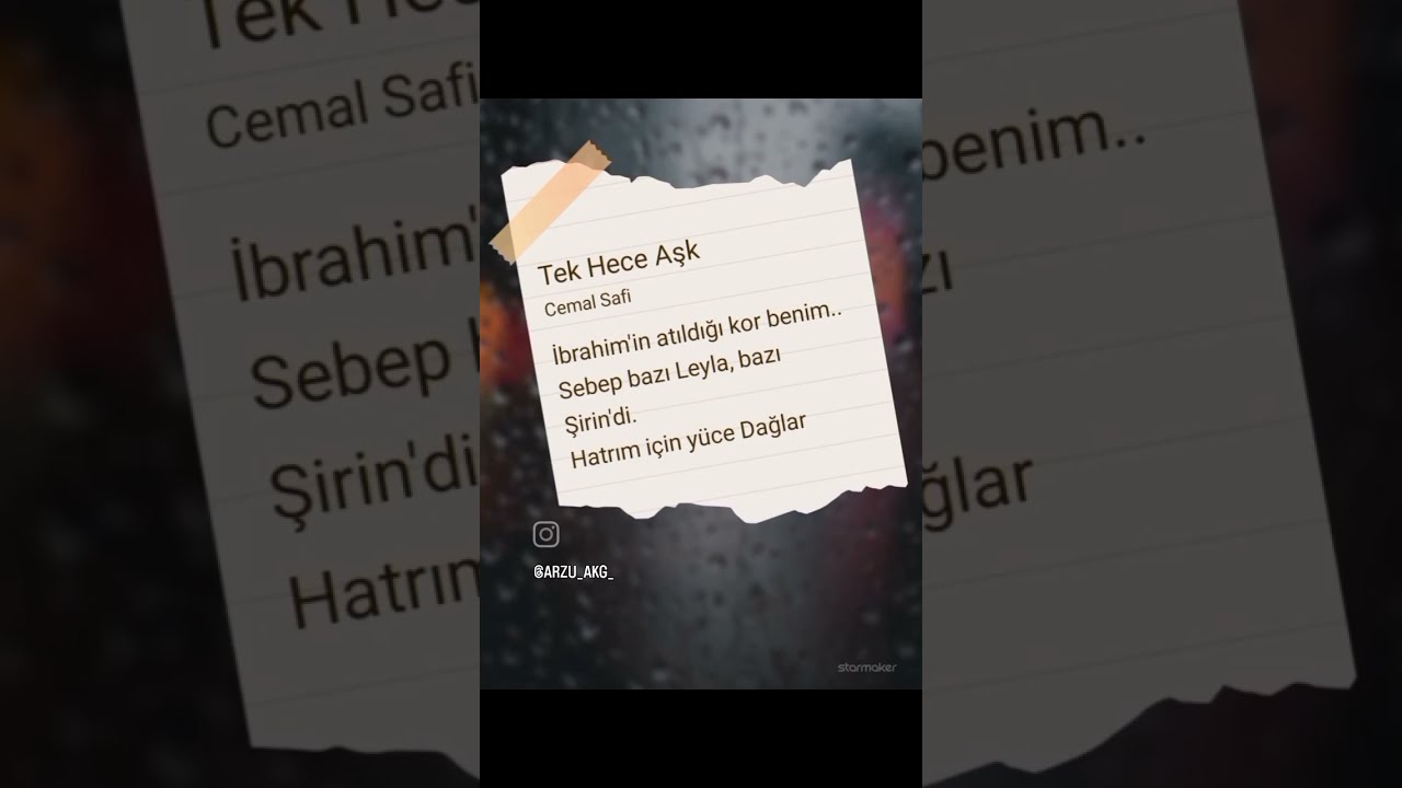 Tek Hece Aşk