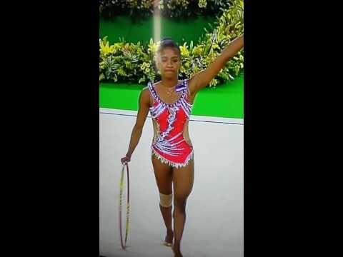 Atuason de ginasta Cabo 'verdiana  Elyane Boal na Jogos olimpicos do Rio de Janeiro 20 de Agosto 201