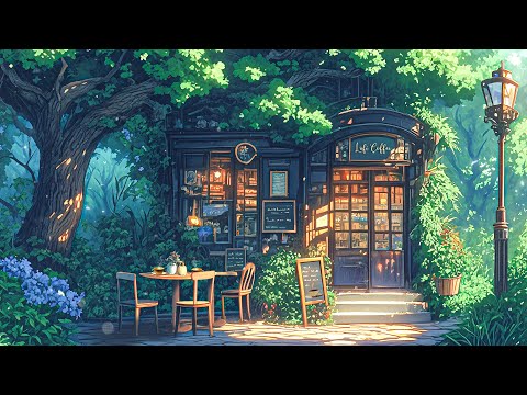 Secret garden 🌲 Peaceful Coffee Shop 🍀 Lofi Hip Hop - Lofi vibes to Study / Relax / Work