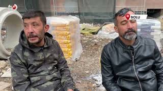 Okul İnşaatında İşçiler Parasını Alamayınca Çatıya Çıktı