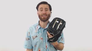 Video thumbnail: Mizuno MVP Prime SE 13'' Slowpitch Softball Glove: GMVP1300PSES8 Black/Gold
