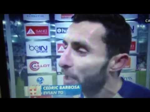 Reims - Evian-TG (3-2) Le coup de gueule de Cédric Barbosa !