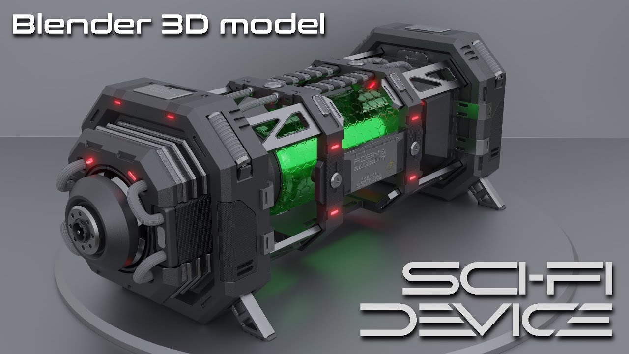 Sci-Fi Device 3D Model