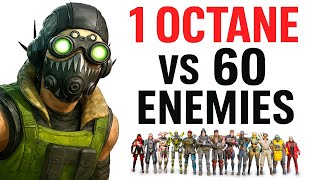 1 OCTANE vs 60 ENEMIES (Apex Legends Gameplay)