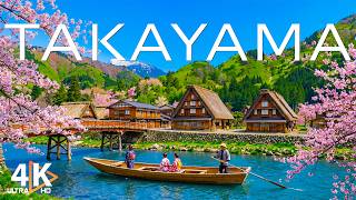 Spring in Japan [ Takayama ] 4K UHD 🌸 Cherry Blossoms, Edo Streets & Timeless Old Town Charm