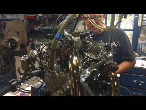 Vincent-HRD rapide  series A engine bench settings.