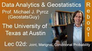 2d Data Analytics: Joint, Marginal, Conditional Probability