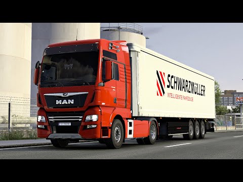 ETS2 1.43 - MAN TGX 18.520 Efficient line - Trip: Riga - Saint Petersburg