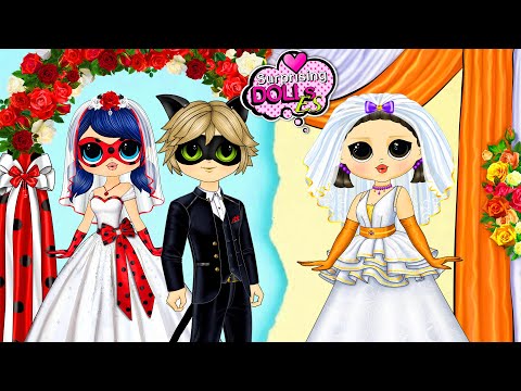 Marinette's Wedding and the Squid Game Doll - DIY Paper Crafts and Dolls