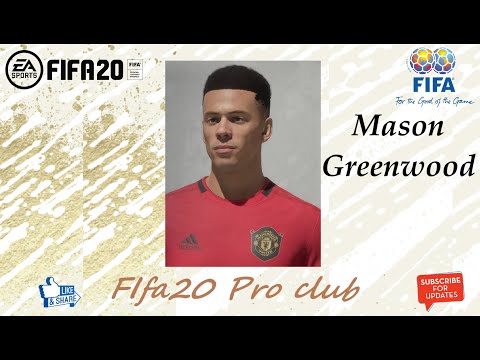 FIFA 20 Mason Greenwood Look alike in Manchester United // Fifa20 Pro club