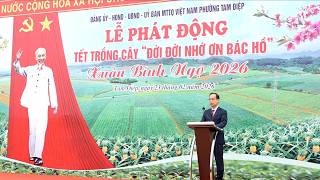 Phường Tam Điệp triển khai tổ chức Tết trồng cây “Đời đời nhớ ơn Bác Hồ” xuân Bính Ngọ 2026.