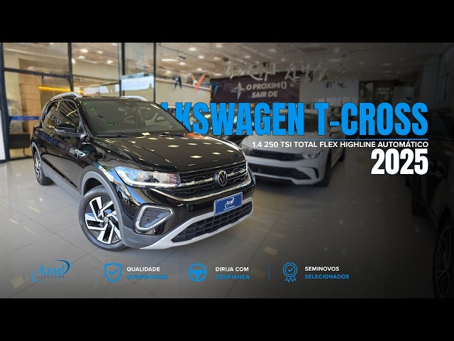Vídeo VOLKSWAGEN T-CROSS 1.4 250 TSI TOTAL FLEX HIGHLINE AUTOMÁTICO