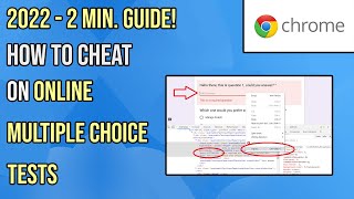 How To Cheat On Some Online Multiple Choice Tests
