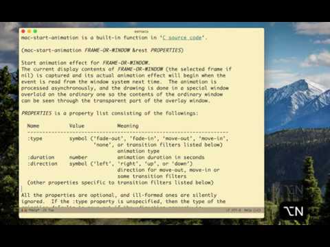 Buttery smooth animations in emacs (macos only)