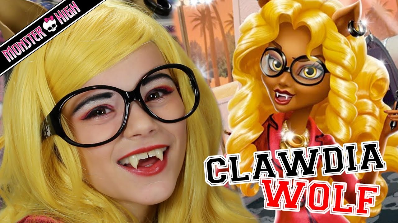 Monster High Clawdia Wolf Doll Makeup Tutorial for Halloween or Cosplay  |  Kittiesmama