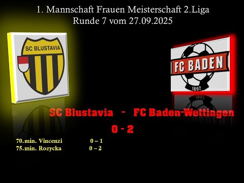 Frauen Meisterschaft 2.Liga SC Blustavia - FC Baden-Wettingen