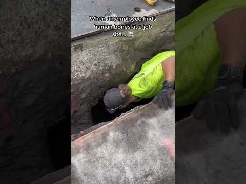 Finding Human BONES at a Job Site… #Shorts