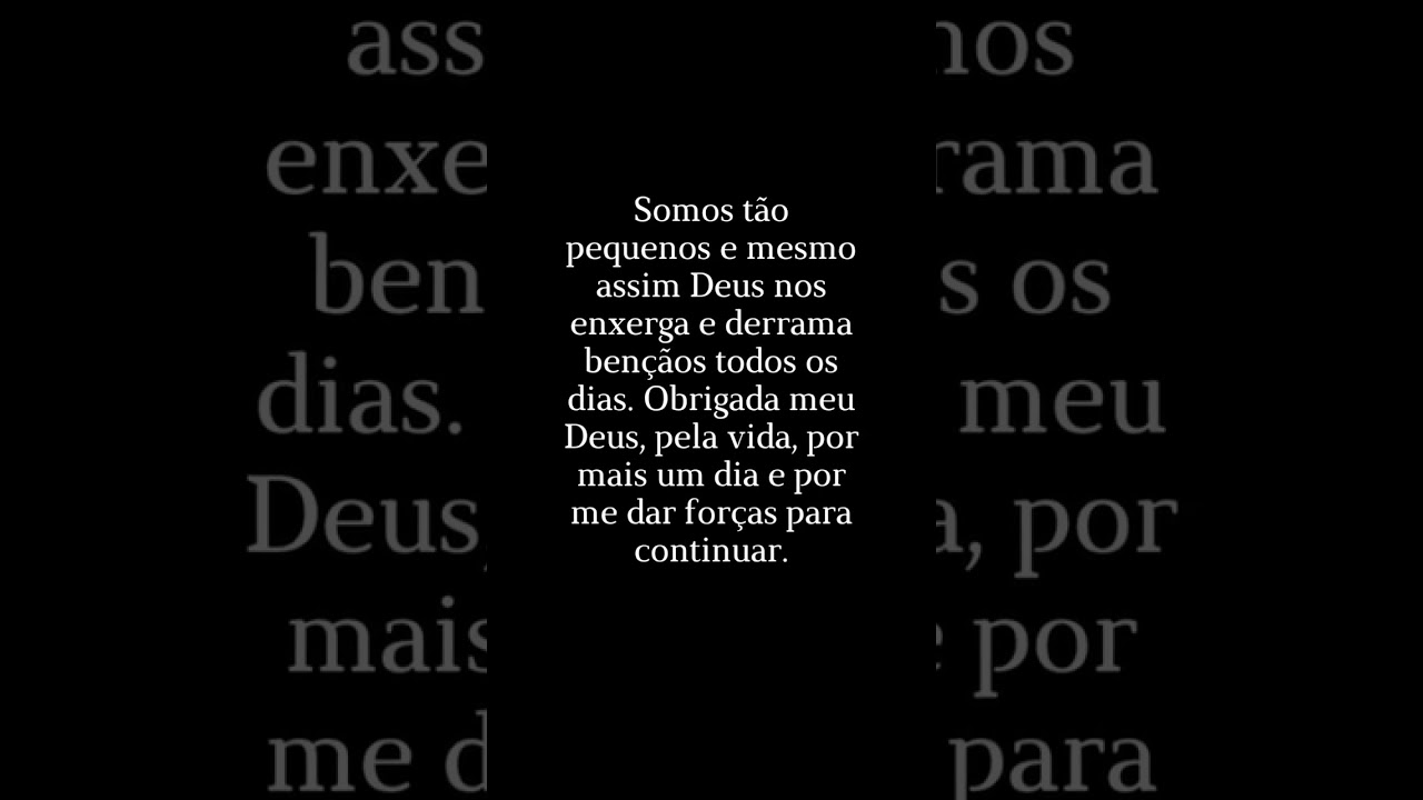 messagem de agradecimento a deus