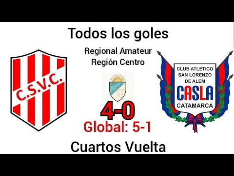 Todos los goles|Villa Cubas 4-0 San Lorenzo de Alem|Regional Amateur Región Centro Cuartos Vuelta