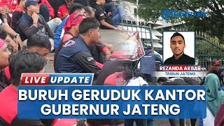 Ratusan Buruh di Jepara Lakukan Aksi Unjuk Rasa ke Kantor Gubernur, Minta Pembatalan Revisi UMSK