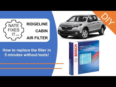 Ridgeline Cabin Air Filter Replacement - K&N filter, Honda Ridgeline, Honda Pilot, Honda Odyssey