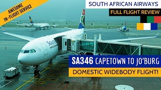 SOUTH AFRICAN AIRWAYS FLIGHT REVIEW | SA346 | CAPE TOWN TO JOHANNESBURG | A330-200