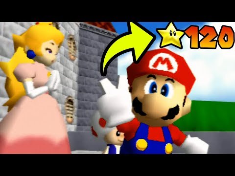 100% Completion Rewards in Super Mario 64 - ALL 120 Stars! (Secret Ending)