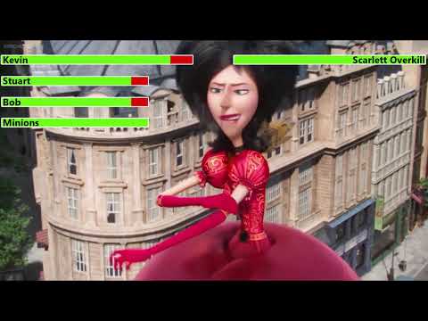 Minions (2015) Final Battle with healthbars