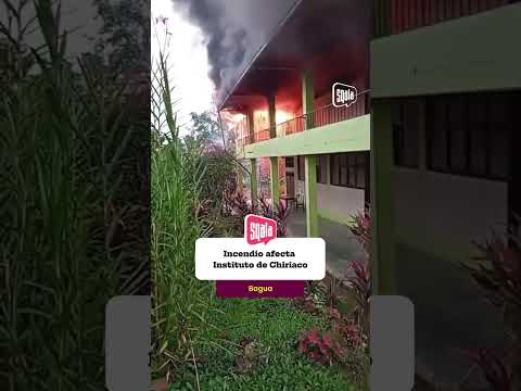 Bagua: Incendio afecta Instituto Tecnológico de Chiriaco