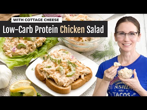 High-Protein Cottage Cheese Chicken Salad (Low Carb)