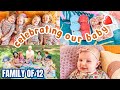 FIRST FOOD ALREADY?! Zelda’s Quarter Birthday Celebration 🫶🏻 | Mom of 10 w/ Twins + Triplets