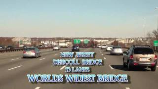 preview picture of video 'DRISCOLL BRIDGE NEW JERSEY THE WORLD'S WIDEST BRIDGE'