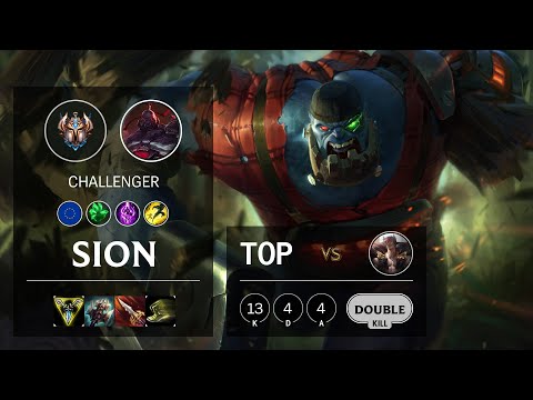 Sion Top vs Sett - EUW Challenger Patch 10.15