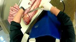 preview picture of video 'Filleting Red Snapper at York Lobster & Seafood- Maine'