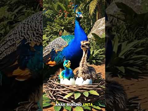Apa yang dilakukan burung merak dengan telur burung unta?