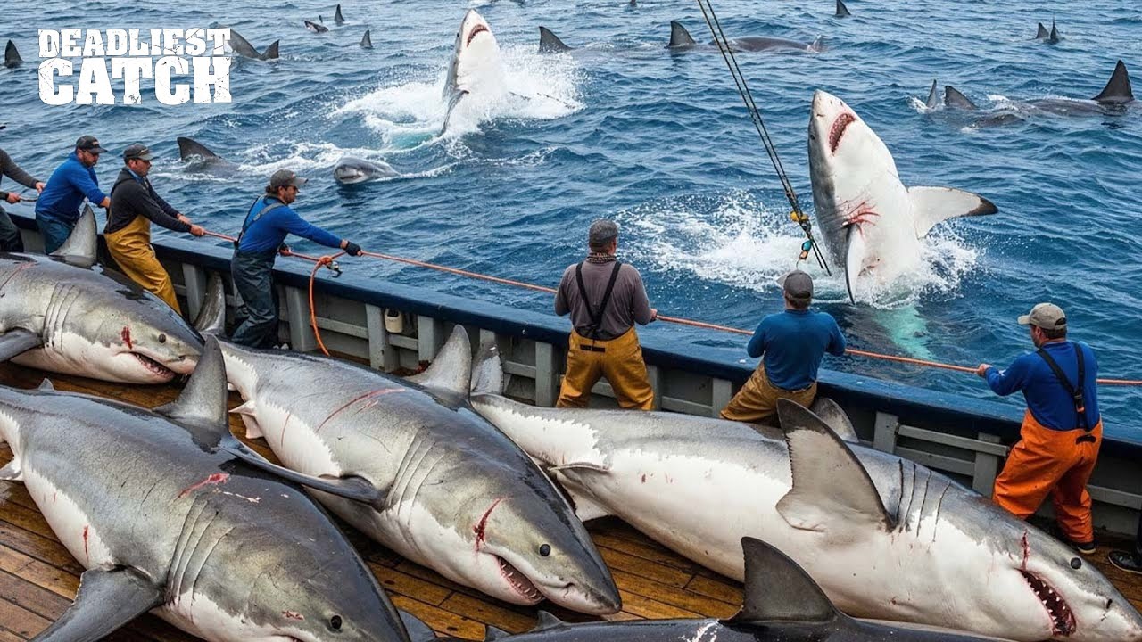 Why Harvesting Shark Meat and Fins in Open Water Can Be Worth Millions | Fishing Documentary
