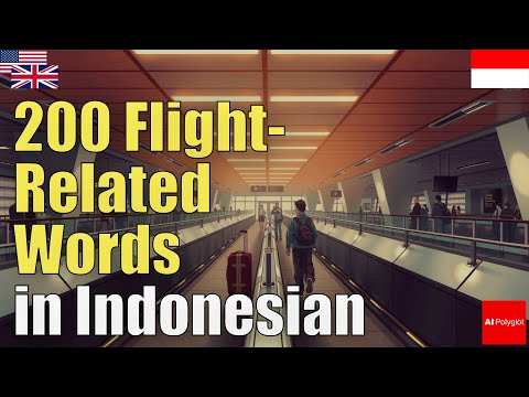 200 Flight-Related Words in Indonesian | Natural Listening | Must-Know